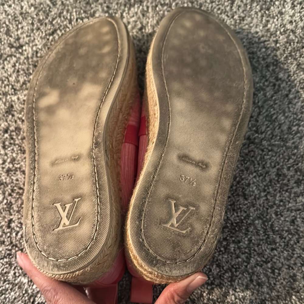 Louis Vuitton Pink and Orange Espadrilles - Picture 2 of 4